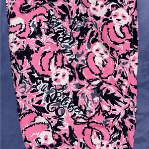 Lilly Pulitzer Pink and Black Panda print men’s shorts